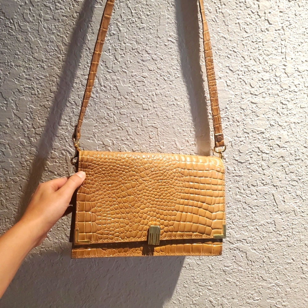 Vintage vegan alligator bag
